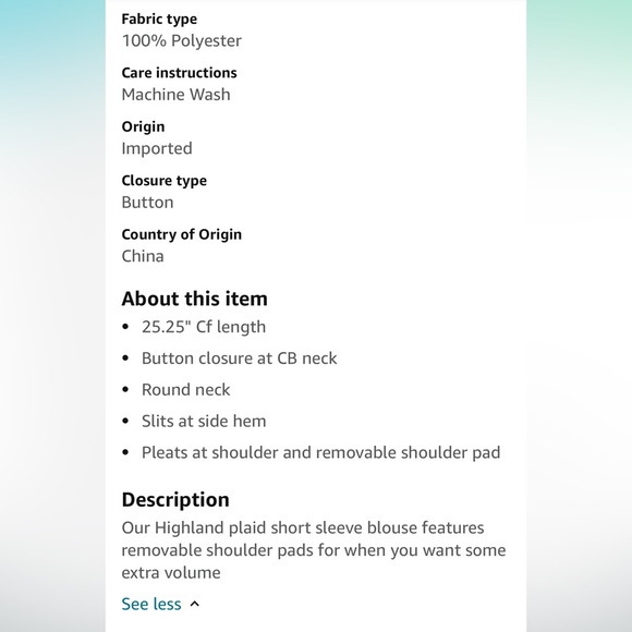 🆕 Vince Camuto 💌 Short Sleeve Shoulder Plaid Blouse Red Burnt Amber top size S - Picture 4 of 8